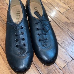 Black tap shoes